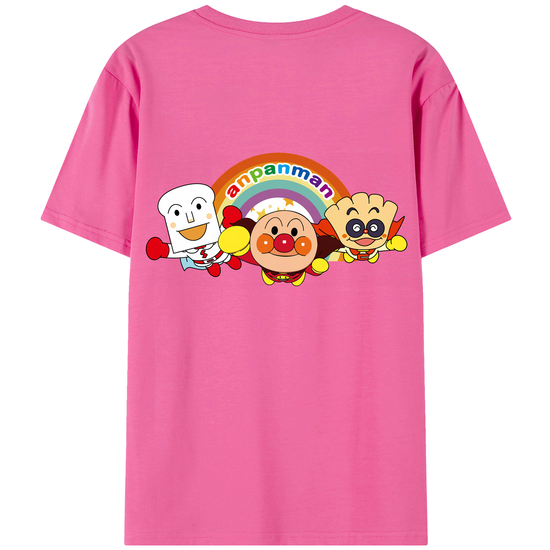 （画像用） アンパンマン Anpanman レディース半袖Tシャツ(バックプリント)